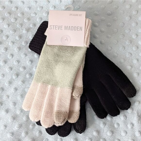 Nwt STEVE MADDEN gloves pack of 2 pairs @i - Picture 3 of 6